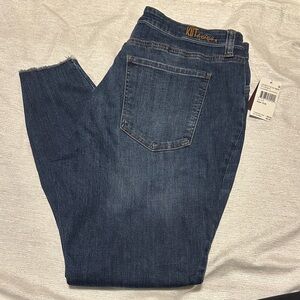 Kut from the Kloth Medium Blue Cropped Jeans